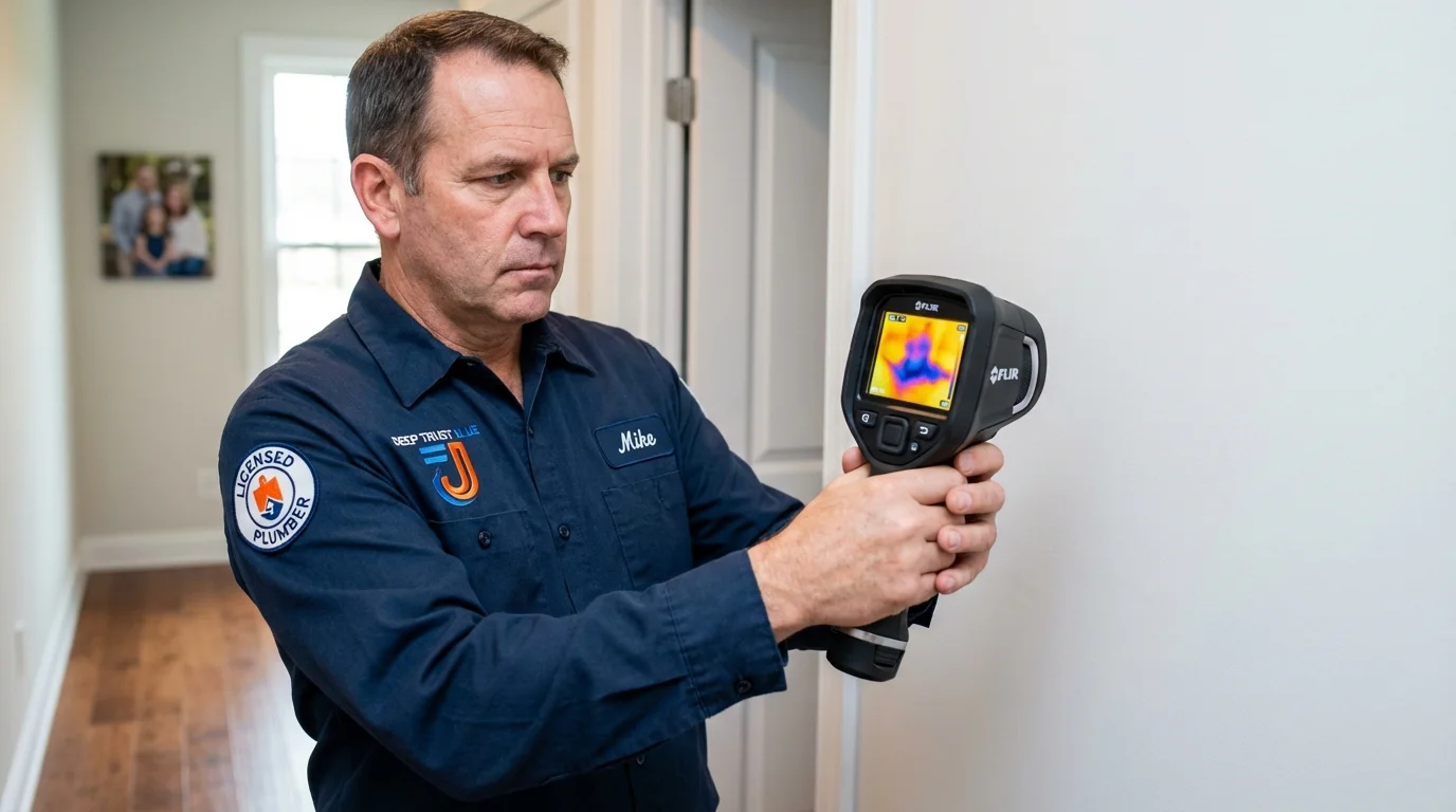 Thermal imaging leak detection by Johns Plumbing LLC in San Bernardino